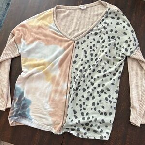 Colorblock Long Sleeve Top